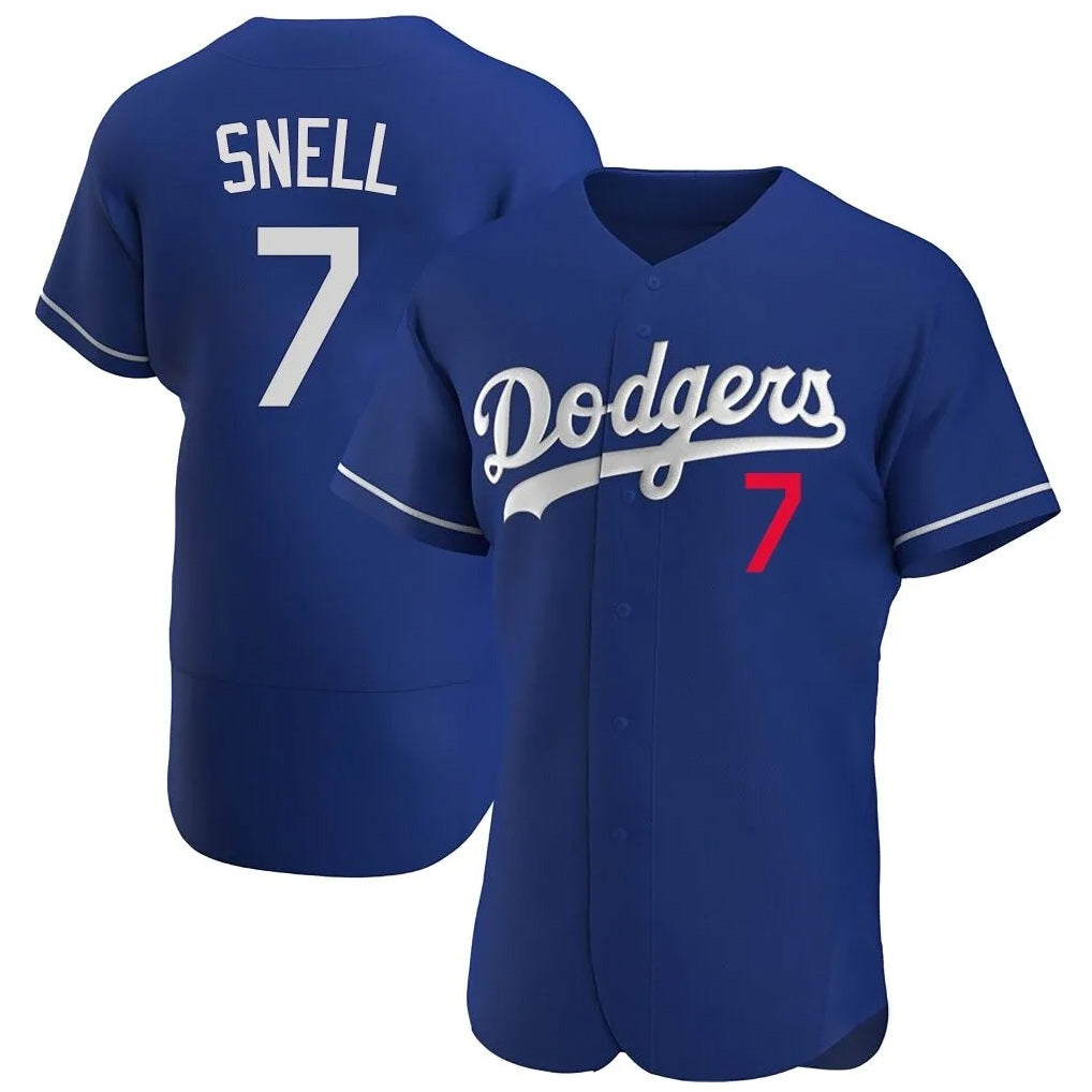 Los Angeles Dodgers #7 Blake Snell Player Royal HeidiMiller Limited Elite Home Stitched Jerseys