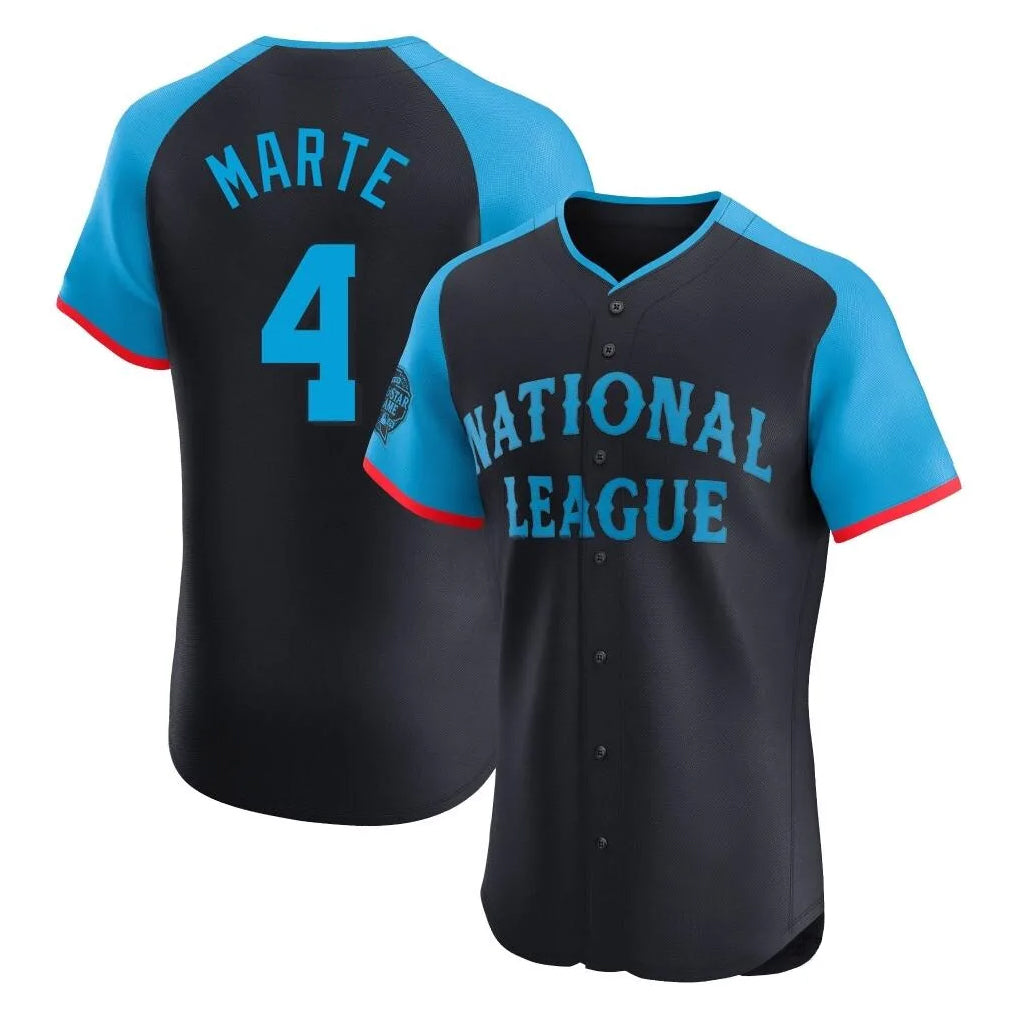 Arizona Diamondbacks #4 Ketel Marte Player Black HeidiMiller National League All-Star Limited Elite Home Game Stitched Jerseys