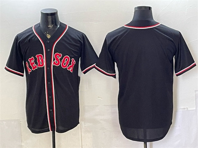 Boston Red Sox Blank 2026 Fashion Replica Black HeidiMiller Out Stitched Jersey
