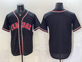 Boston Red Sox Blank 2026 Fashion Replica Black HeidiMiller Out Stitched Jersey