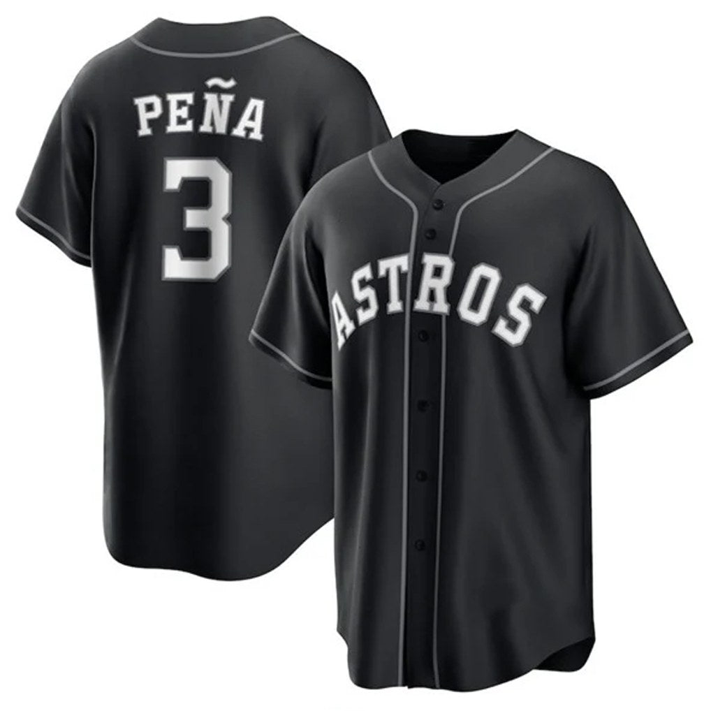 Houston Astros #3 Jeremy Pena Player Black HeidiMiller Home Game Stitched Jerseys
