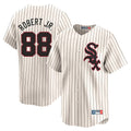 Chicago White Sox #88 Luis Robert Jr Player Cream HeidiMiller Cooperstown Collection Limited Home Stitched Jerseys