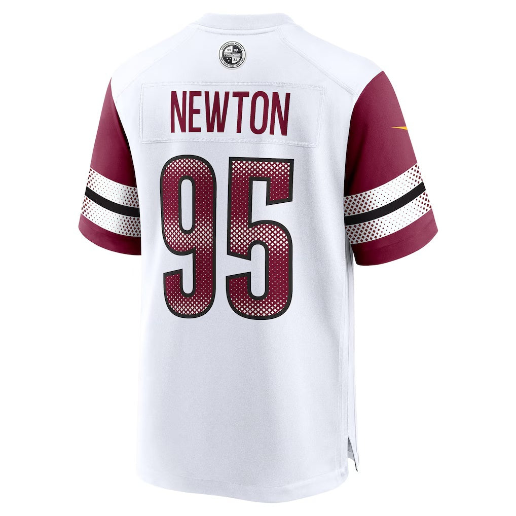 W.Commanders #95 Jer'Zhan Newton White HeidiMiller Game Jersey