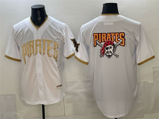 Pittsburgh Pirates Team Big Logo White HeidiMiller 2026 City Connect Stadium Stitched Jersey
