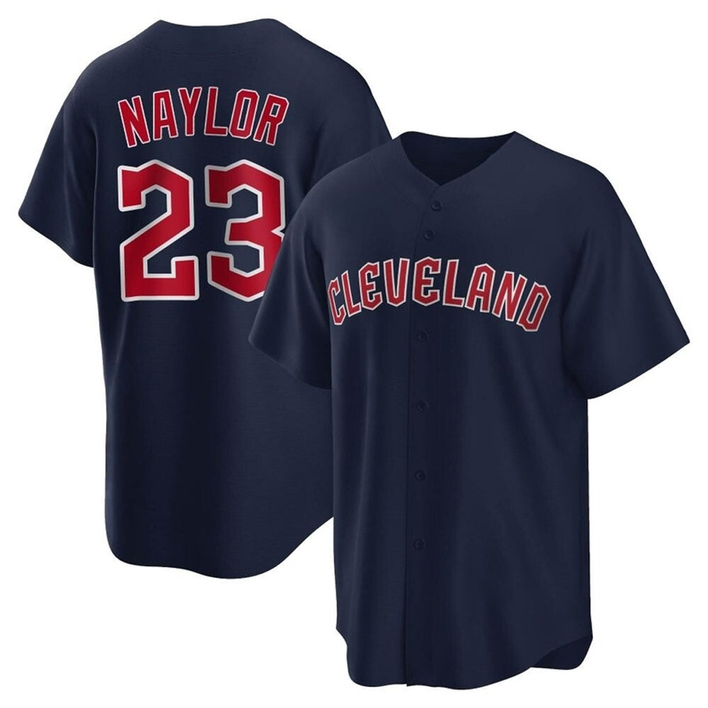 Cleveland Guardians #23 Bo Naylor Player Navy HeidiMiller Game Home Stitched Jerseys