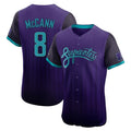 Arizona Diamondbacks #8 James McCann Player Purple HeidiMiller City Connect Limited Elite Home Game Stitched Jerseys
