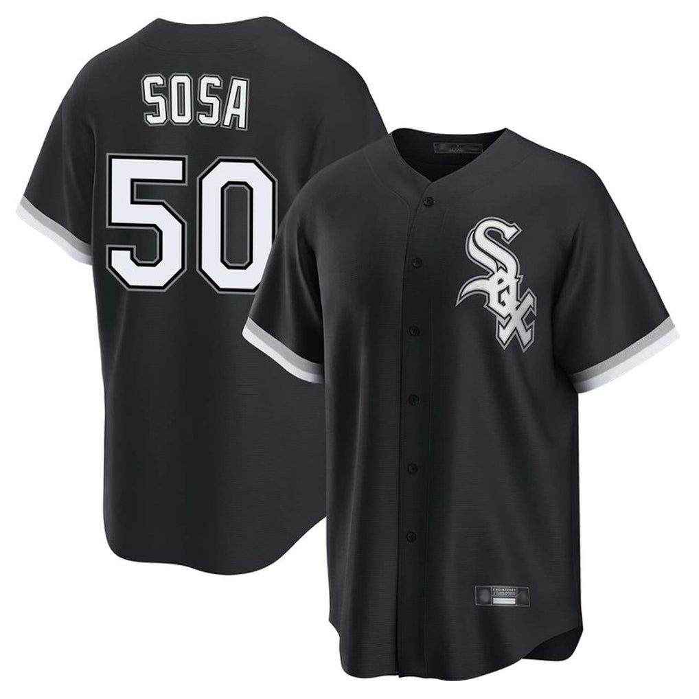 Chicago White Sox #50 Lenyn Sosa Player Black HeidiMiller Home Game Stitched Jerseys