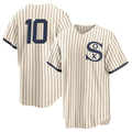 Chicago White Sox #10 Chase Meidroth Player Cream HeidiMiller Field of Dreams Home Game Stitched Jerseys