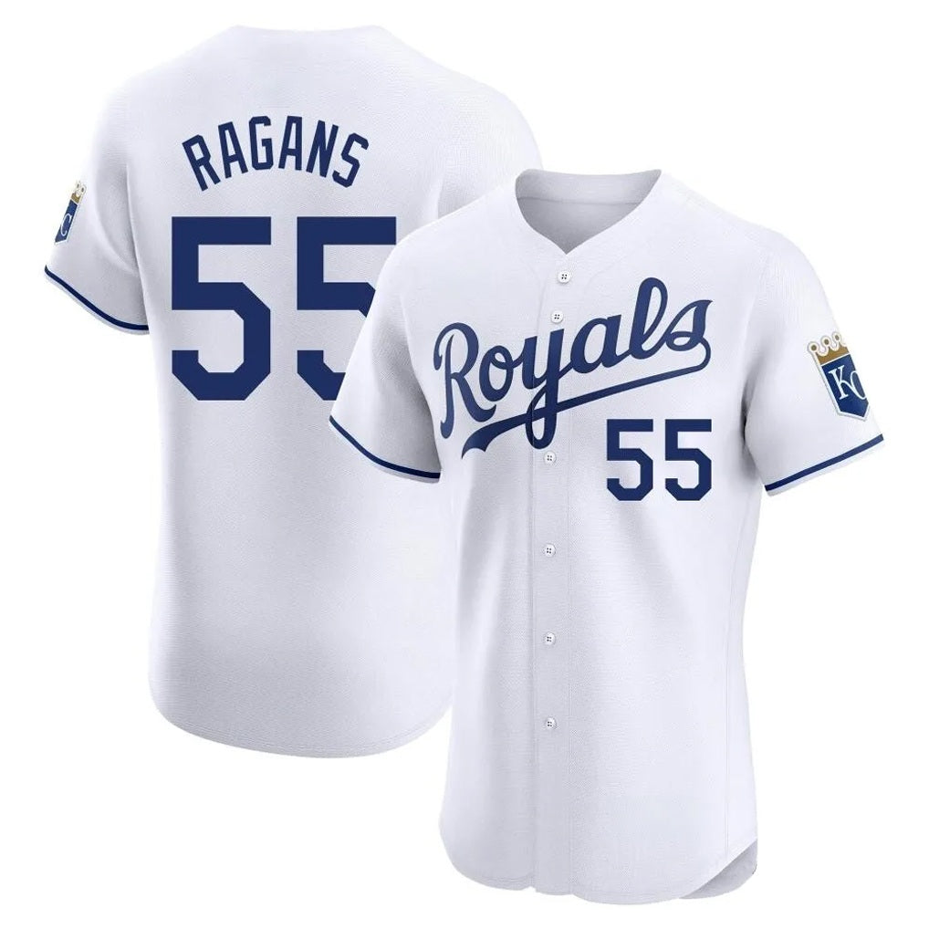 Kansas City Royals #55 Cole Ragans Player White HeidiMiller Alt Limited Elite Home Stitched Jerseys
