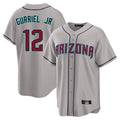 Arizona Diamondbacks #12 Lourdes Gurriel Jr Player Gray HeidiMiller Road Home Game Stitched Jerseys
