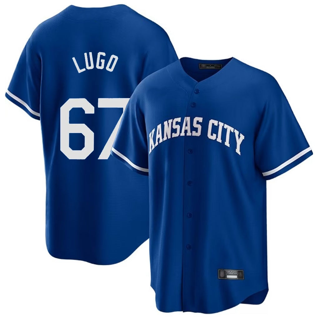 Kansas City Royals #67 Seth Lugo Player Royal HeidiMiller Game Home Stitched Jerseys
