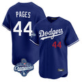 Los Angeles Dodgers #44 Andy Pages Player Royal HeidiMiller World Series Meet Limited Home Stitched Jerseys