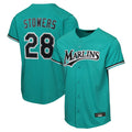 Miami Marlins #28 Kyle Stowers Player Teal HeidiMiller Home Game Stitched Jerseys