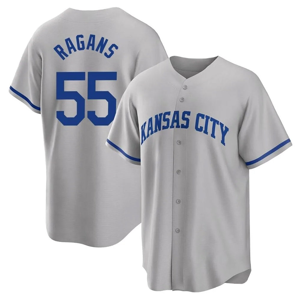 Kansas City Royals #55 Cole Ragans Player Gray HeidiMiller Game Home Stitched Jerseys