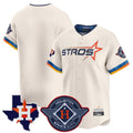 Houston Astros Blank Player Cream HeidiMiller City Connect Texas Patch Vapor Premier Limited Home Stitched Jerseys