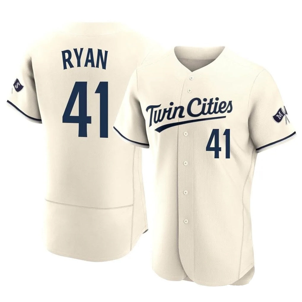 Minnesota Twins #41 Joe Ryan Player Cream HeidiMiller Home Limited Elite Stitched Jerseys