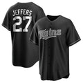 Minnesota Twins #27 Ryan Jeffers Player Black HeidiMiller Home Game Stitched Jerseys