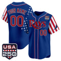 Custom Tampa Bay Rays America 250 Edition Vapor Premier Limited Royal HeidiMiller Stitched Jerseys