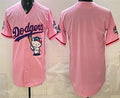 Los Angeles Dodgers Blank Pink HeidiMiller Hello Kitty 2025 World Series Champions Limited Jersey