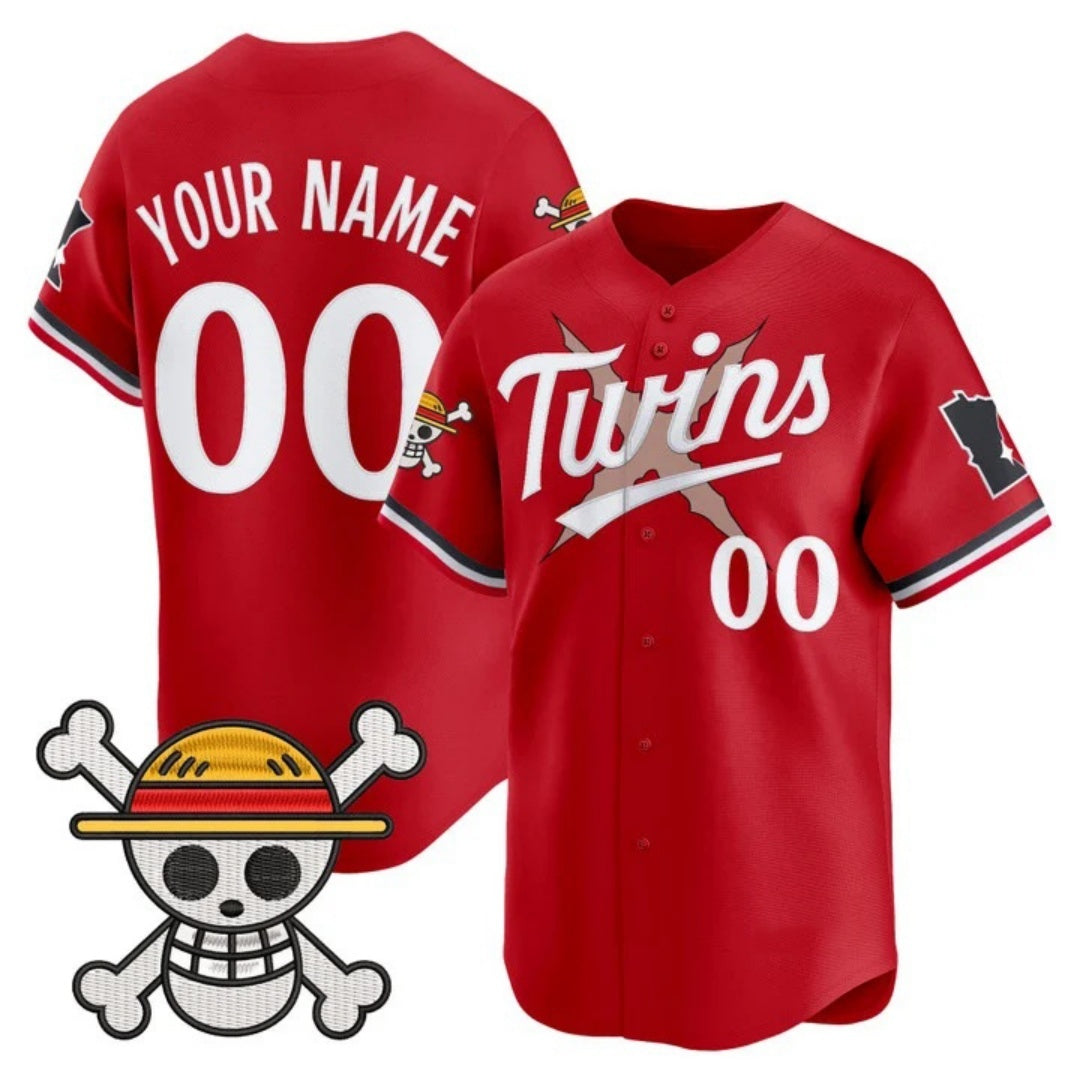 Custom Minnesota Twins x One Piece Red HeidiMiller Vapor Premier Limited Jersey - Stitched