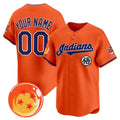 Custom Cleveland Indians x Dragon Ball Orange HeidiMiller Vapor Premier Limited Jersey - All Stitched