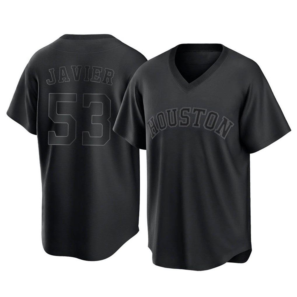 Houston Astros #53 Cristian Javier Player Black HeidiMiller Fashion T-shirt Home Game Stitched Jerseys