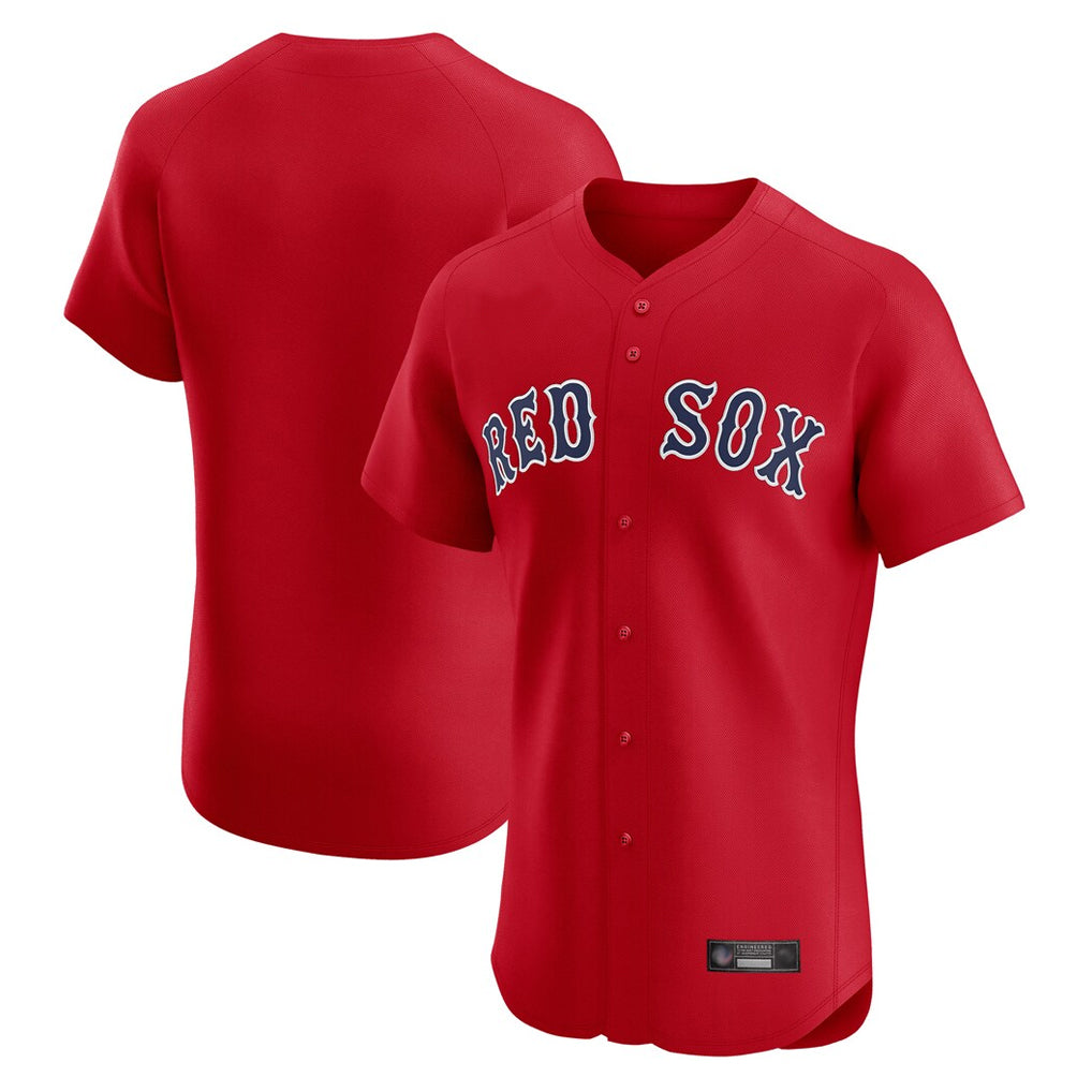 Boston Red Sox Blank Player Red HeidiMiller Limited Elite Home Game Stitched Jerseys