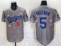 Los Angeles Dodgers #5 Freddie Freeman Grey HeidiMiller 2025 Tokyo Series Limited Stitched Jersey