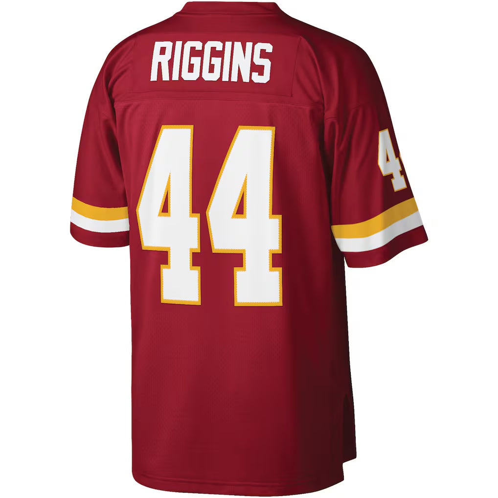 W.Football Team #44 John Riggins Mitchell & Ness Burgundy HeidiMiller Legacy Replica Jersey