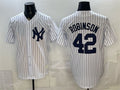 New York Yankees #42 Jackie Robinson White HeidiMiller Stitched Jersey