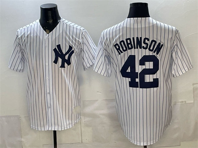 New York Yankees #42 Jackie Robinson White HeidiMiller Stitched Jersey