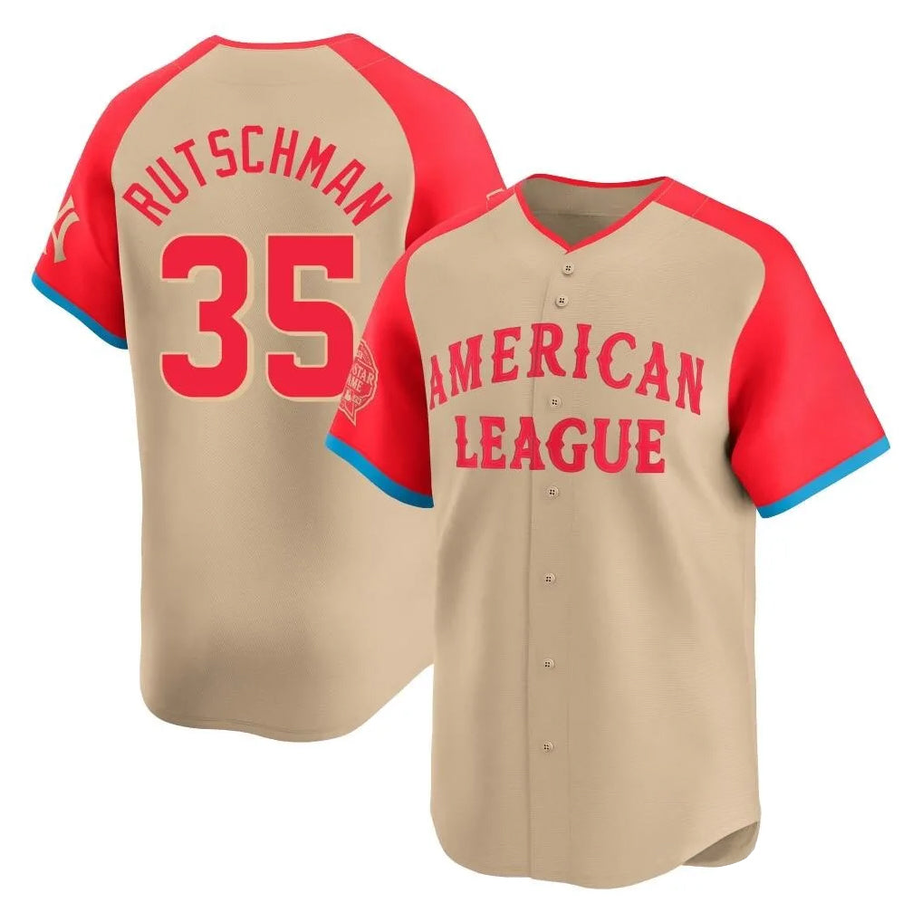 Baltimore Orioles #35 Adley Rutschman Player Cream HeidiMiller American League All-Star Limited Home Game Stitched Jerseys