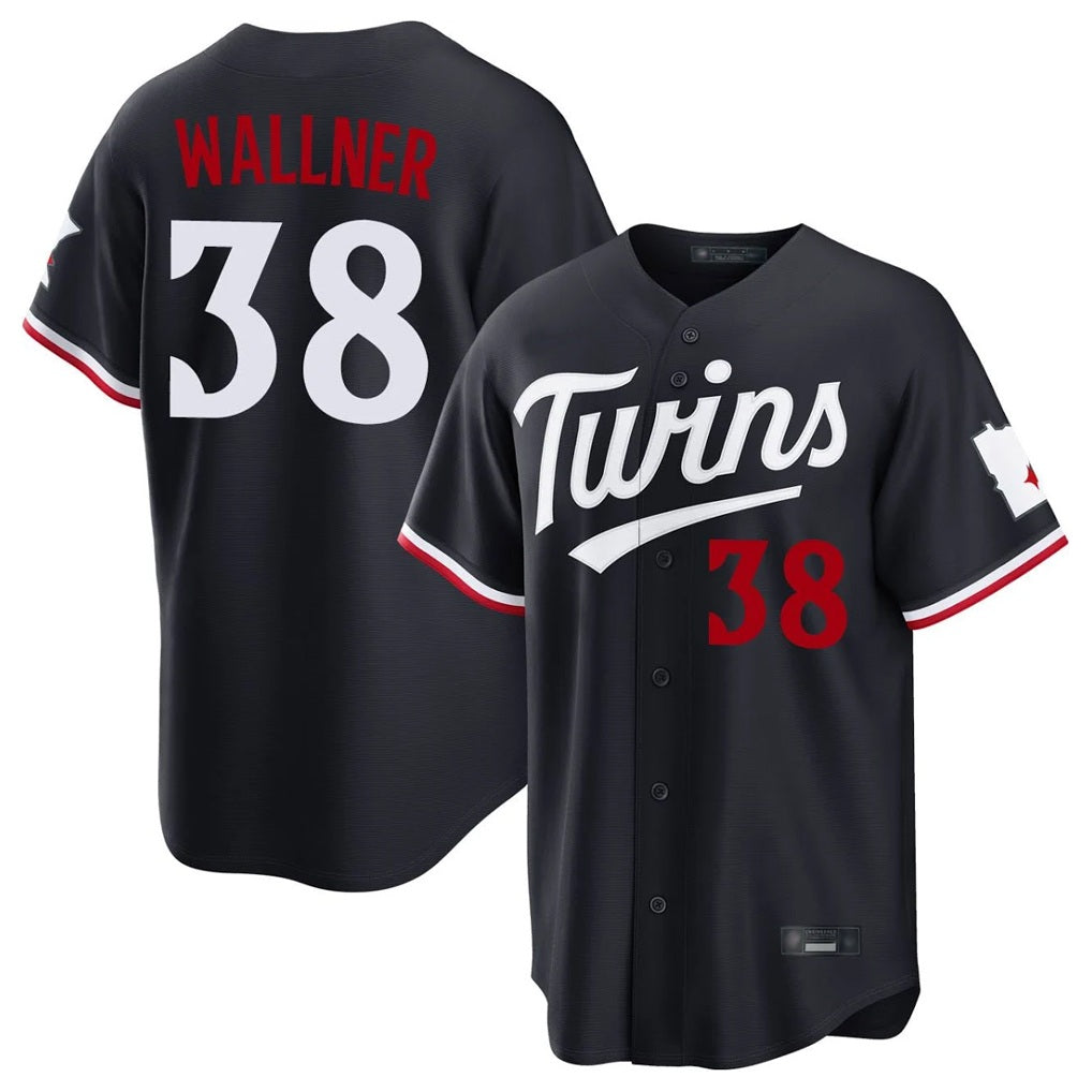 Minnesota Twins #38 Matt Wallner Player Navy HeidiMiller Home Game Stitched Jerseys