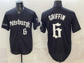 Pittsburgh Pirates #6 Konnor Griffin Black HeidiMiller 'Gothic Steel City Edition' Vapor Limited Stitched Jersey
