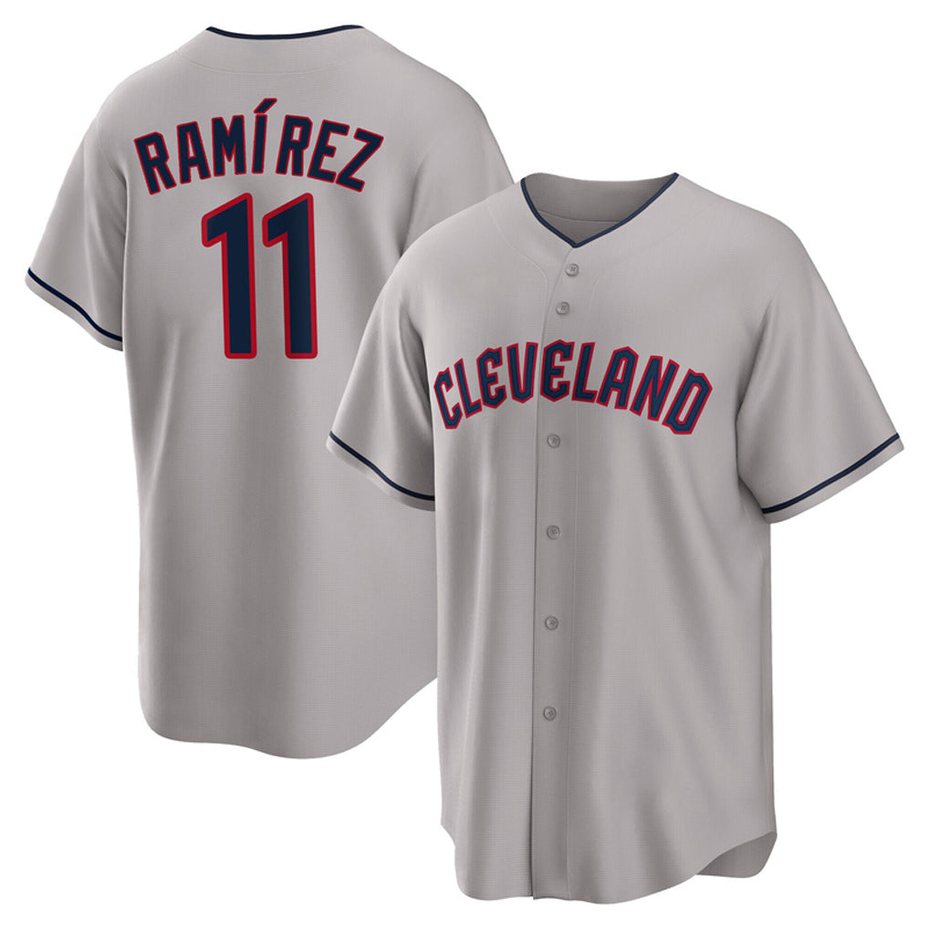 Cleveland Guardians #11 Jose Ramirez Player Gray HeidiMiller Game Home Stitched Jerseys