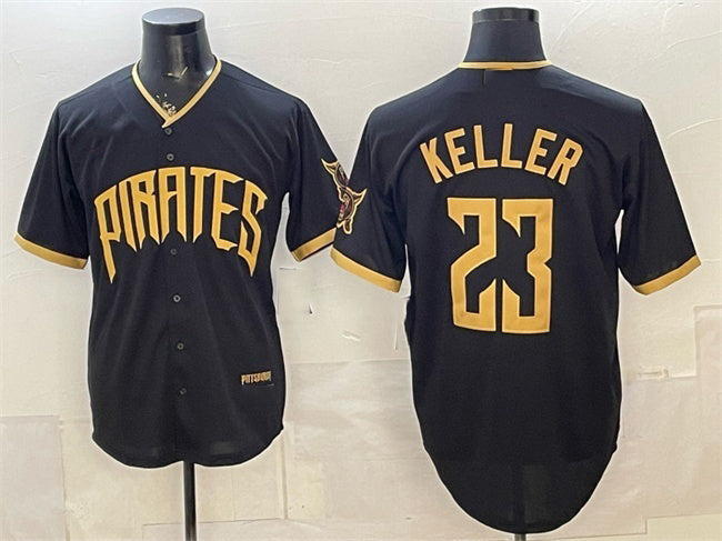 Pittsburgh Pirates #23 Mitch Keller Black HeidiMiller 2026 City Connect Stadium Stitched Jersey