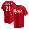 Cincinnati Reds #21 Hunter Greene Player Red HeidiMiller Home Game Stitched Jerseys