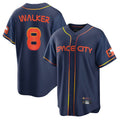 Houston Astros #8 Christian Walker Player Navy HeidiMiller City Connect Home Game Stitched Jerseys
