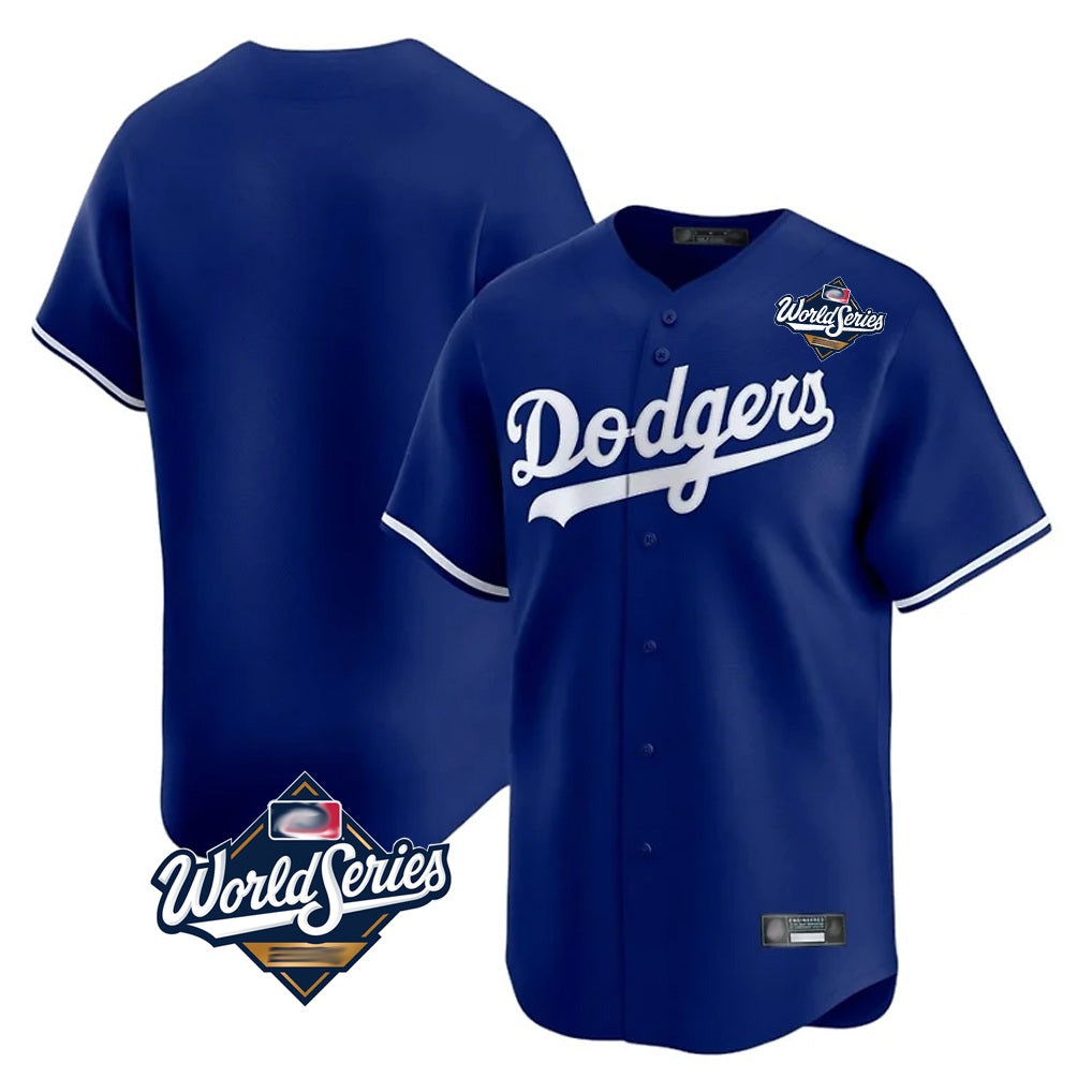 Los Angeles Dodgers Blank Player Royal HeidiMiller Limited Home World Series Stitched Jerseys