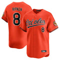Baltimore Orioles #8 Cal Ripken Player Orange HeidiMiller Limited Home Game Stitched Jerseys