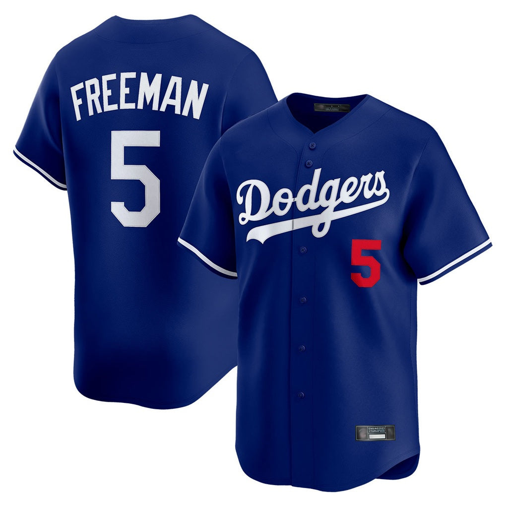 Los Angeles Dodgers #5 Freddie Freeman Player Royal HeidiMiller Limited Home Stitched Jerseys