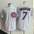 Chicago Cubs #7 Dansby Swanson White HeidiMiller Home Limited Stitched Jersey