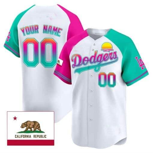 Custom Los Angeles Dodgers 2024 Los Angeles City Style Vapor Premier Limited Jersey ¨C White HeidiMiller
