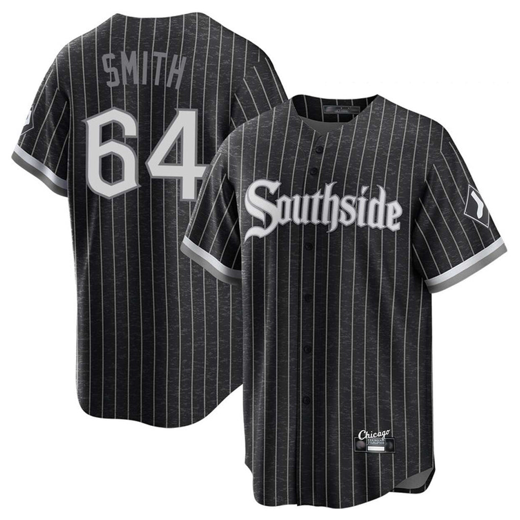 Chicago White Sox #64 Shane Smith Player Black HeidiMiller City Connect Home Game Stitched Jerseys