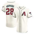 Arizona Diamondbacks #28 Nolan Arenado Player Cream HeidiMiller Limited Elite Home Game Stitched Jerseys
