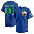 Custom Chicago Cubs Mexico Vapor Premier Limited Jersey V3 ¨C Royal HeidiMiller