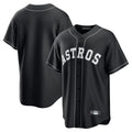 Houston Astros Blank Player Black HeidiMiller Home Game Stitched Jerseys