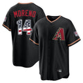 Arizona Diamondbacks #14 Gabriel Moreno Player Black HeidiMiller USA 250 Fourth of July Game Home Stitched Jerseys
