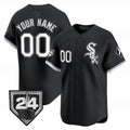 Custom Chicago White Sox 2024 Spring Training Patch Vapor Premier Limited Jersey ¨C Black HeidiMiller