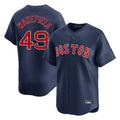Boston Red Sox #49 Tim Wakefield Player Navy HeidiMiller Limited Home Game Stitched Jerseys1